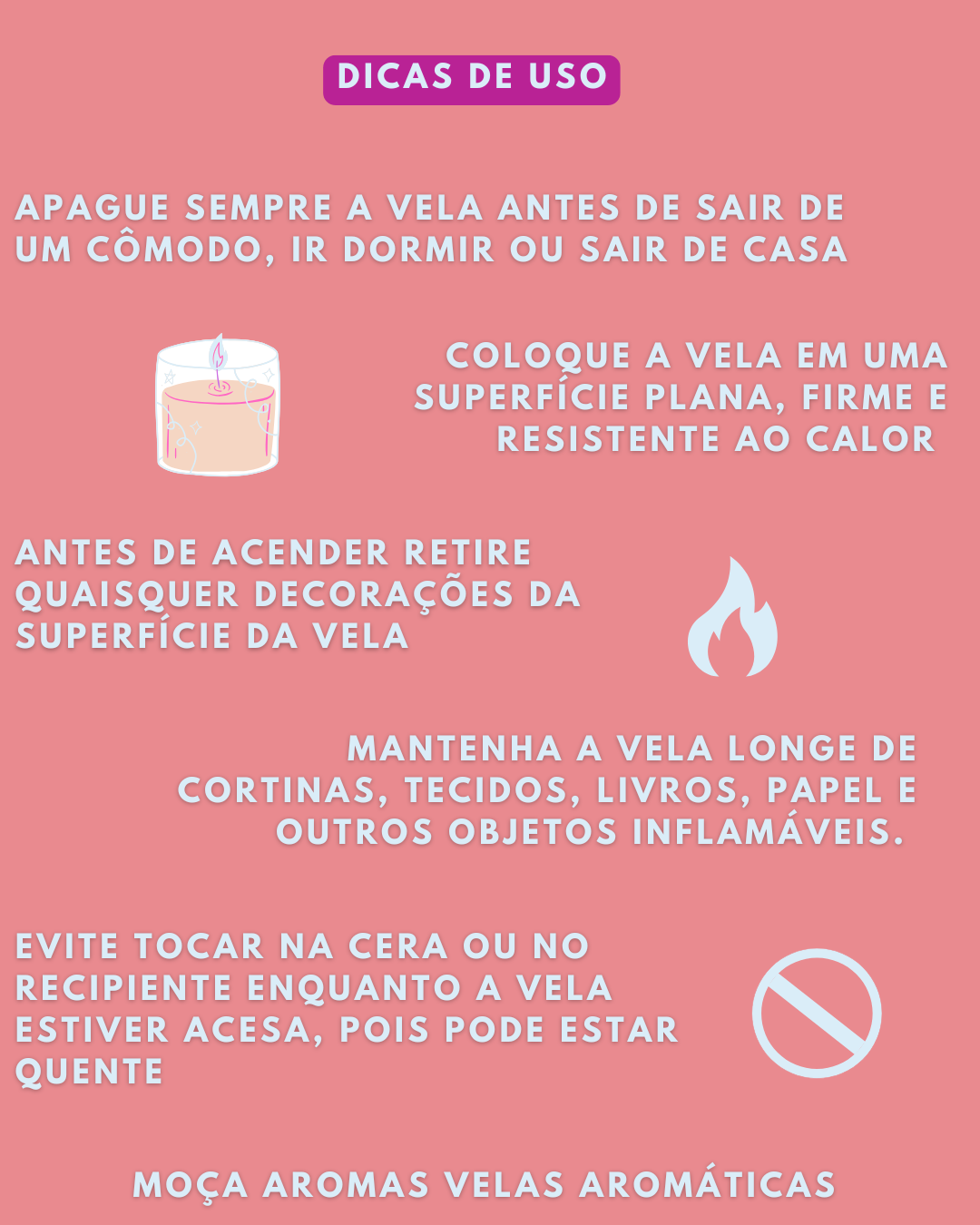 Natali - Vela Aromática perfumada 180G. AROMA FRUTAL DOCE. Cera 100% vegetal, essências livres de ftalatos e parabenos, pavio 100% algodão. - Imagem 5