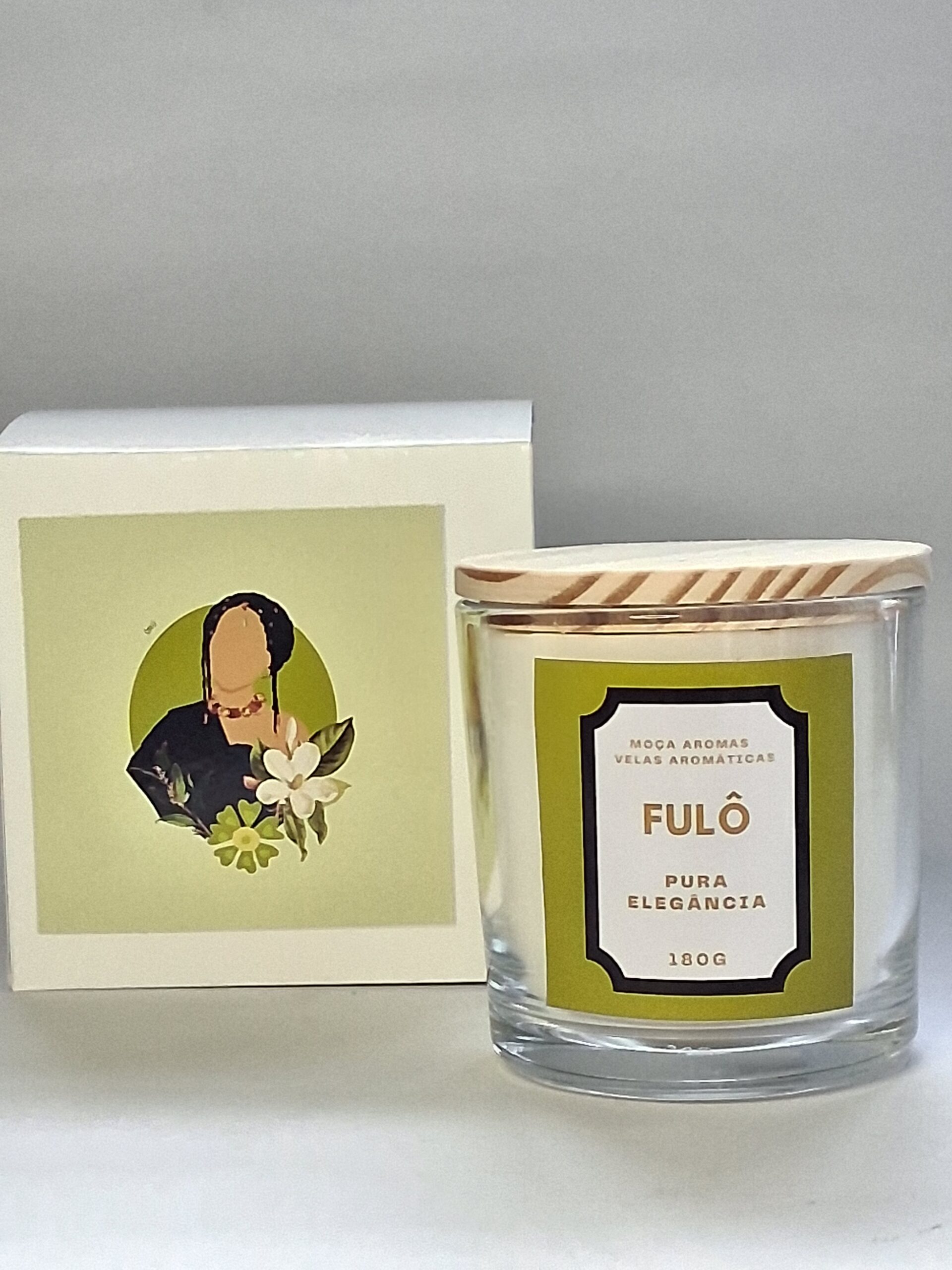 Fulô - Vela Aromática perfumada 180G. AROMA FLORAL. Cera 100% vegetal, essências livres de ftalatos e parabenos, pavio 100% algodão. - Imagem 3