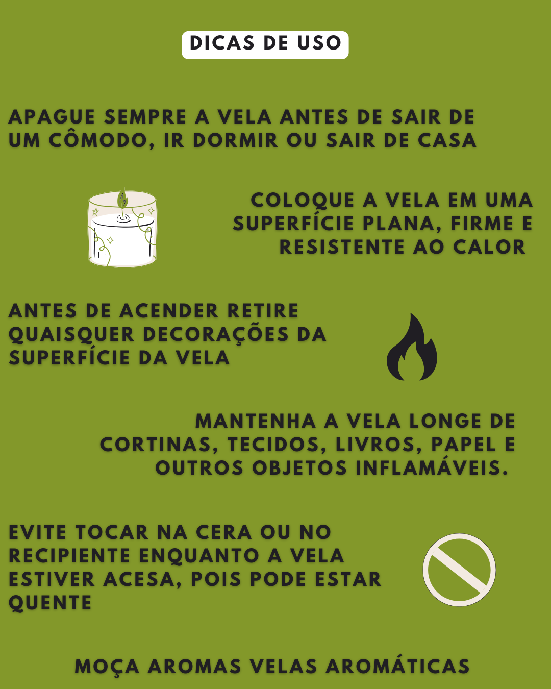 Fulô - Vela Aromática perfumada 180G. AROMA FLORAL. Cera 100% vegetal, essências livres de ftalatos e parabenos, pavio 100% algodão. - Imagem 5