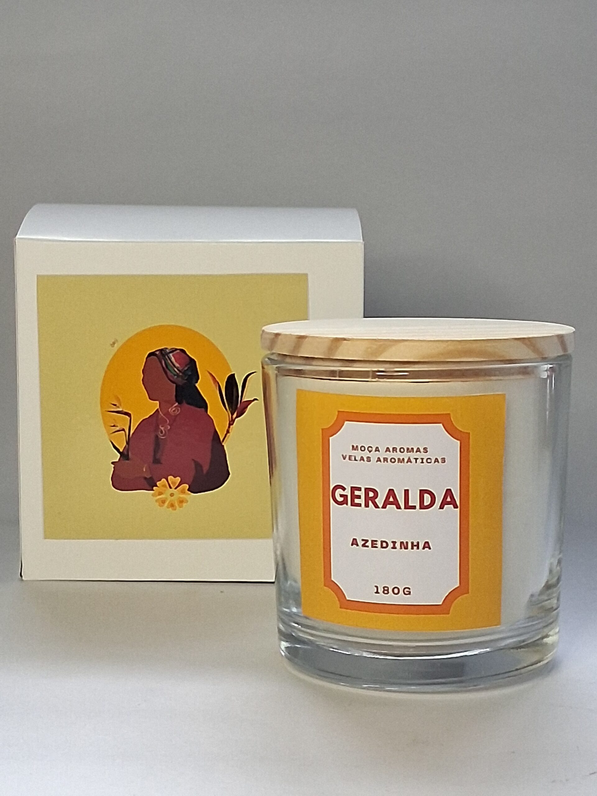 Geralda MOÇA AROMAS - Vela Aromática perfumada 180G. CÍTRICO DIVERTIDO. Cera 100% vegetal, essências livres de ftalatos e parabenos, pavio 100% algodão. - Imagem 4
