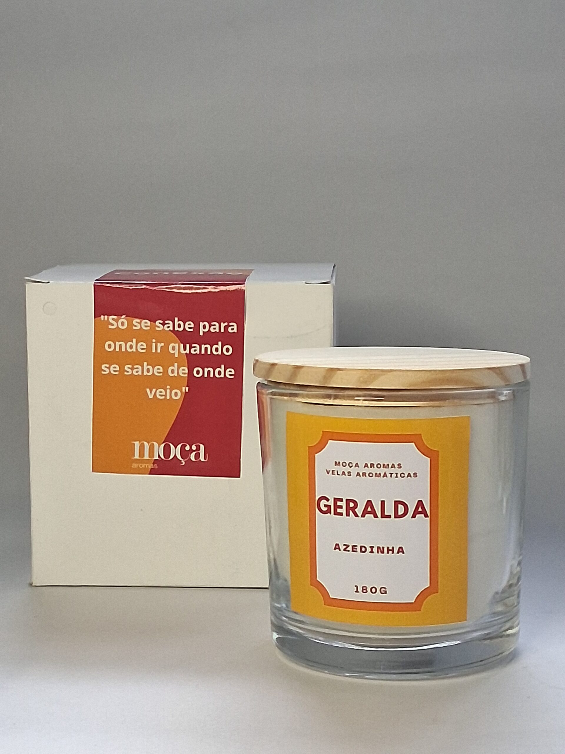 Geralda MOÇA AROMAS - Vela Aromática perfumada 180G. CÍTRICO DIVERTIDO. Cera 100% vegetal, essências livres de ftalatos e parabenos, pavio 100% algodão. - Imagem 3