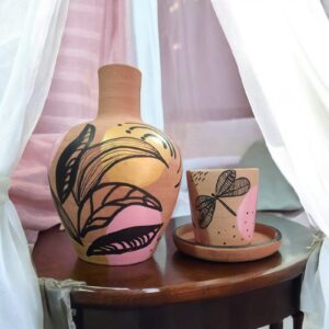 Moringa de Barro - Pintada à Mão - 1 Litro